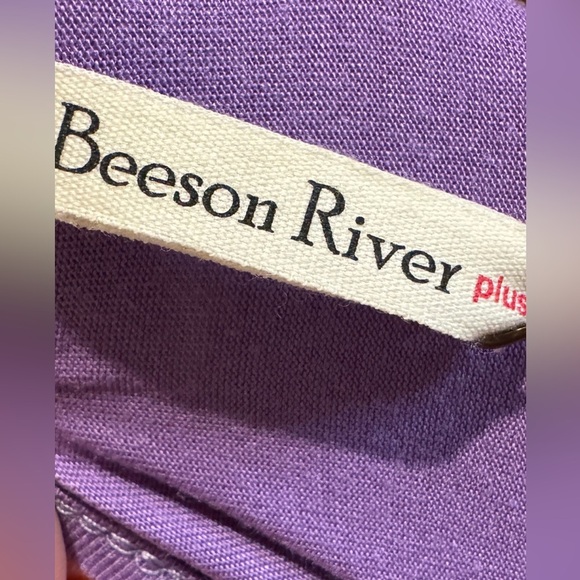 NWT- Beeson River Plus - Purple Oversized Boho Dress women's 2XL - Picture 7 of 7